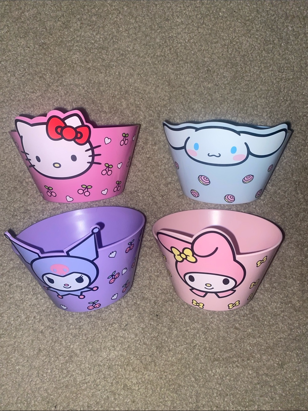 Sanrio 4 Piece Bowl Set